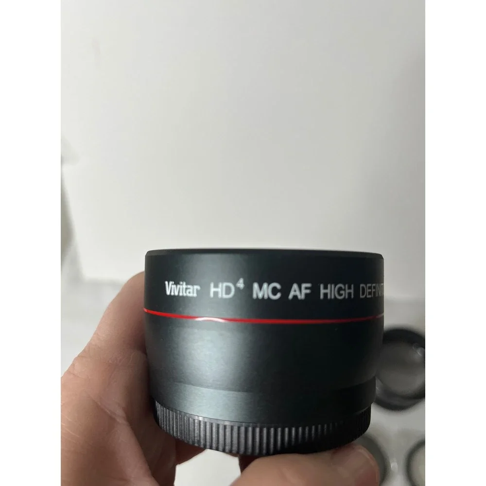 Vivitar HD4 MC AF High Definition Telephoto Wide Angle Lens Converter Filter Lot